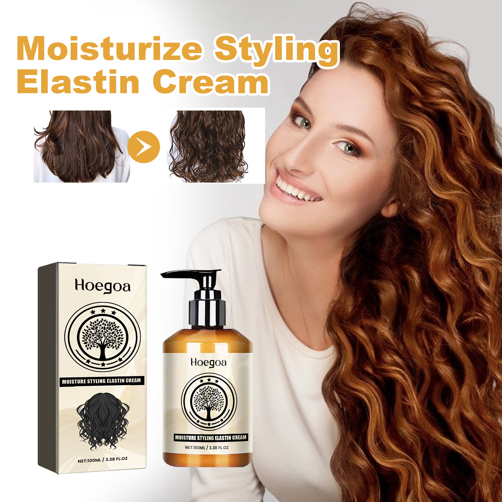 Moroccan Curly Hair Elastin Lo - Hair Care Wavy Hair ulasan dan harga