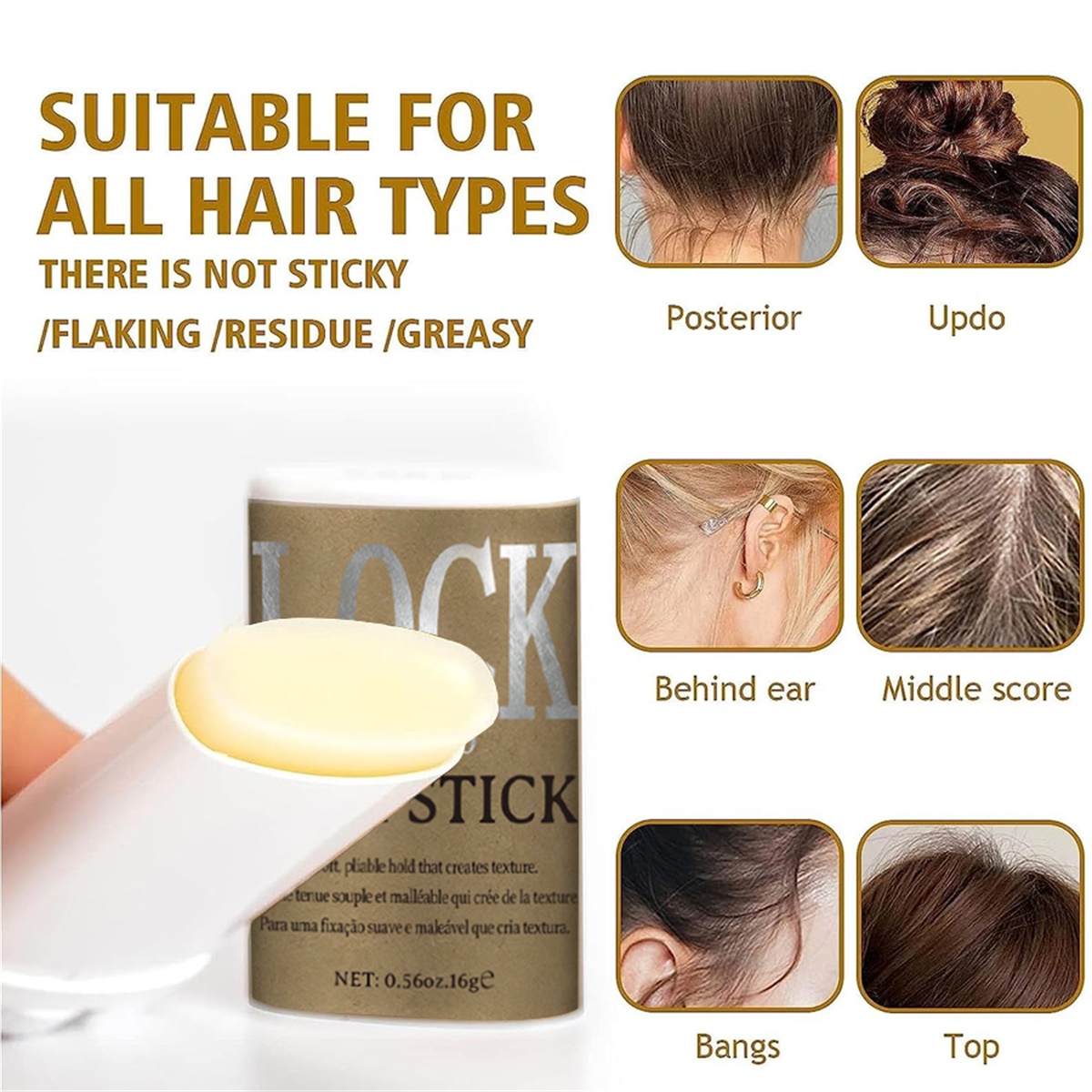 LOCKMIO Hair Wax Stick Finishi - Edge Control Gel ulasan dan harga