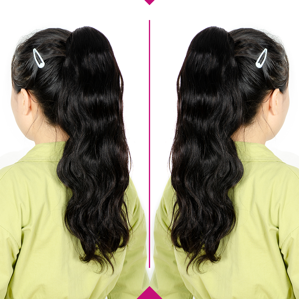 Body Wave Drawstring Ponytail  - Hair Care Wavy Hair ulasan dan harga
