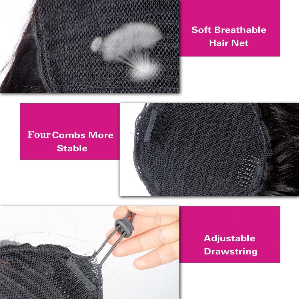 Body Wave Drawstring Ponytail  - Hair Care Wavy Hair ulasan dan harga